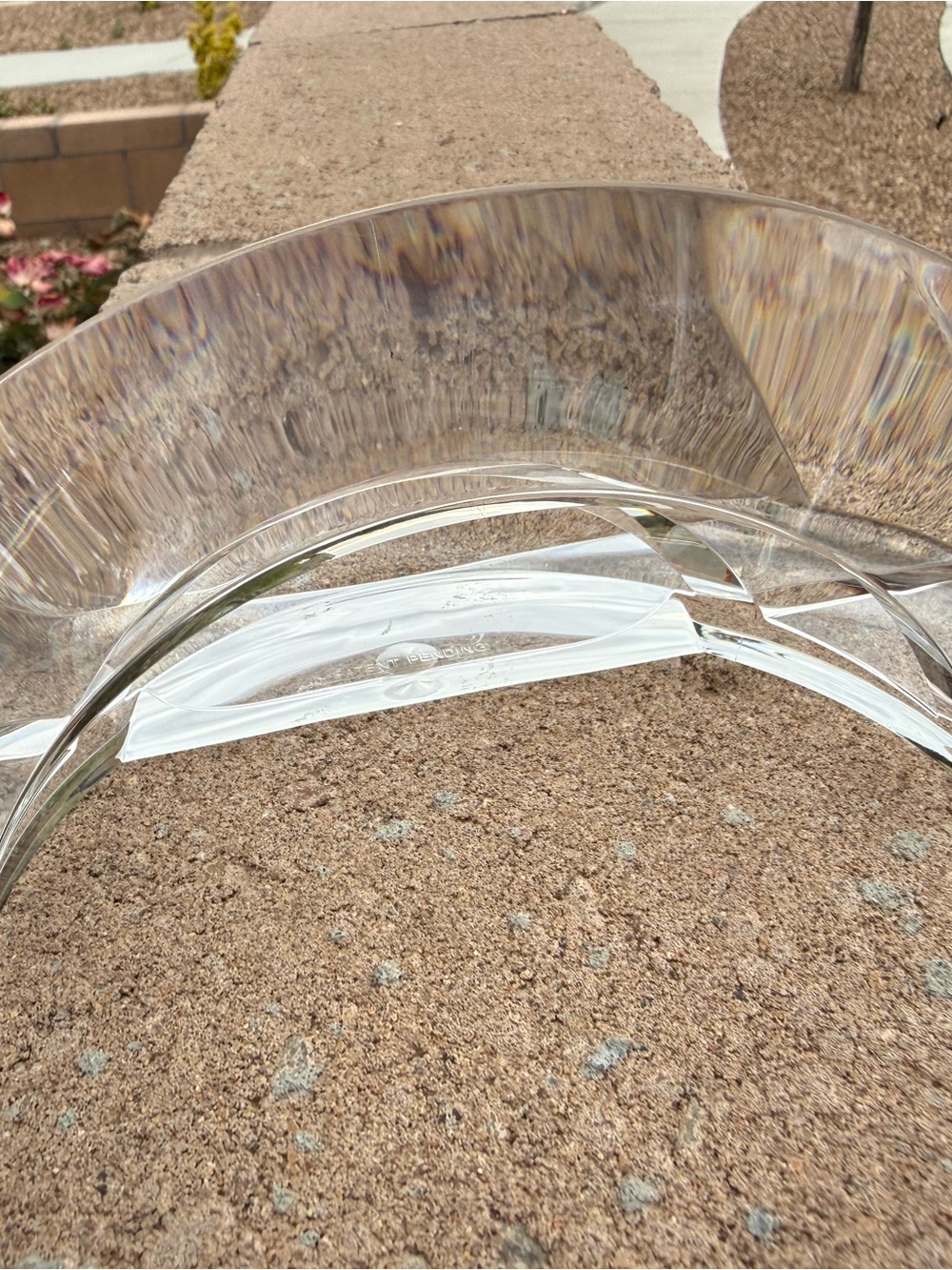 Vintage MCM Clear Lucite Acrylic Napkin Holder Mid Century Modern - Picture 5 of 7
